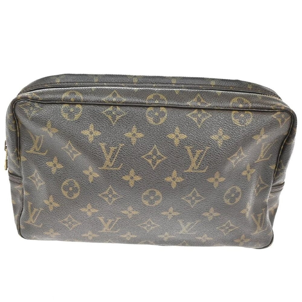 LOUIS VUITTON Trousse Toilette 28 Clutch Hand Bag Monogram Brown M47522 05KC393